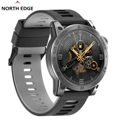 NORTH EDGE Cross Fit 3 Montres GPS Montre Sport Homme Écran AMOLED HD 1,43" ATM 50M Altimètre Baromètre Boussole Montre Intelligente pour Hommes