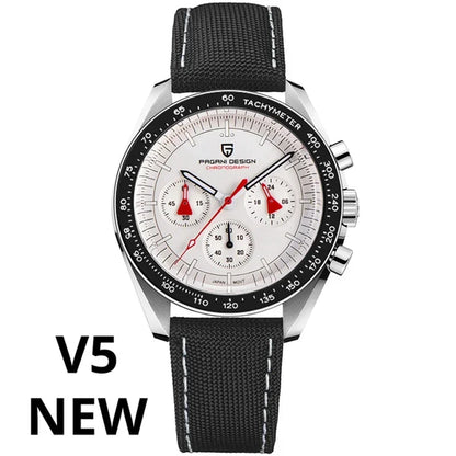 PAGANI DESIGN 2026 Nouvelle V5 PD1701 Montres Homme Luxe Montre à Quartz Homme Sport Vitesse Chronographe Verre Saphir AR Étanche 100M