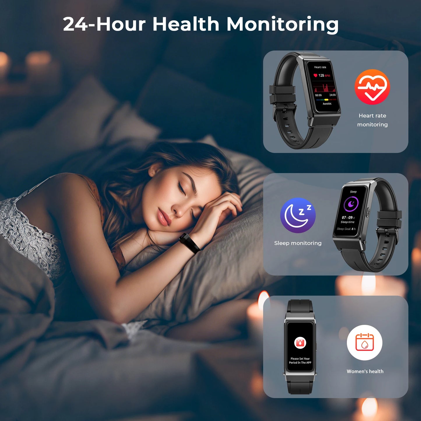 OUKITEL BT11 Smartwatch Oreillette Bluetooth 2-en-1, Surveillance de la santé 24h/24, Écran AMOLED 1,47", Montre connectée de sport étanche
