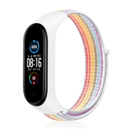 Nylon loop Mi band 4 5 6 Strap Replacement Soft Adjustable Wrist Watchband Pulsera correa For Xiaomi Mi band 3 4 5 6 7 Bracelet