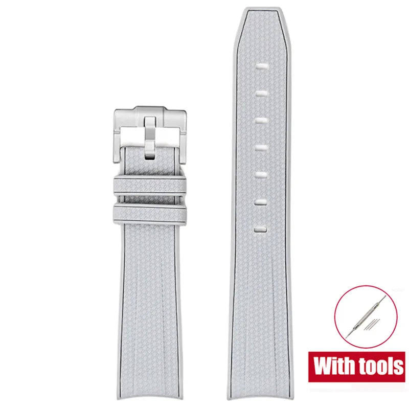 20mm Diving Strap for Omega X Swatch Joint MoonSwatch Men Women Arc Curved End TPU Rubber Bracelet for Rolex Watch Band Tools