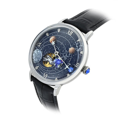 Space Explorer Galaxy Planet Automatic Mechanical Watch