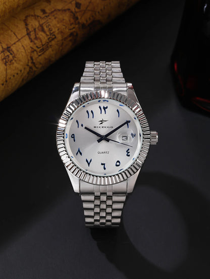 Sports Stainless Steel Quartz Watch Men's Fashion Luxury Business Wristwatch Chronograph Reloj for Men Women Birthday Gift