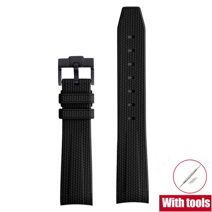 Bracelet de plongée 20mm pour Omega X Swatch Joint MoonSwatch Hommes Femmes Embout incurvé Arc Bracelet en caoutchouc TPU pour Outils de bracelet de montre Rolex
