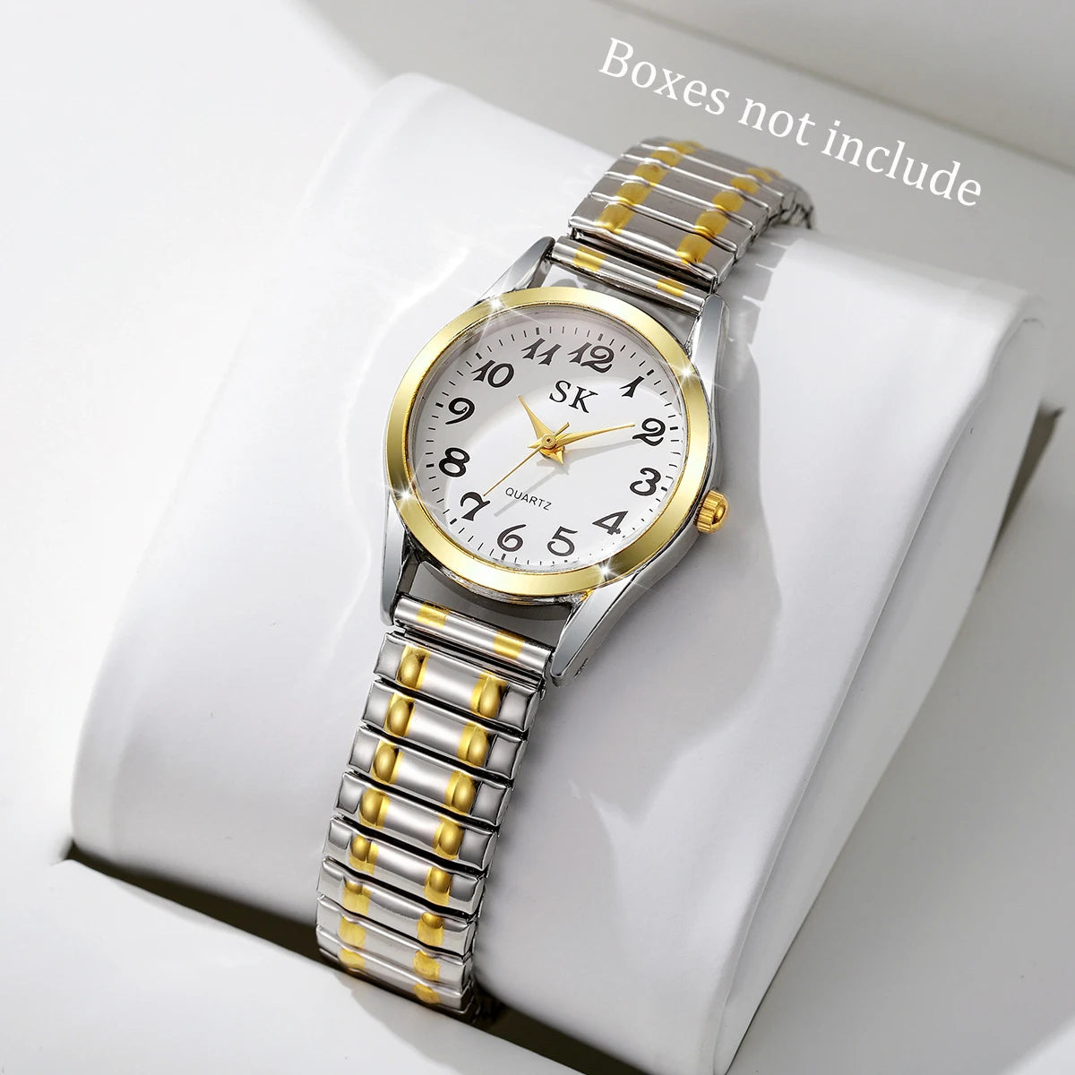Montres Élégantes pour Femmes à Petit Cadran, Montre à Quartz Tendance avec Bracelet Élastique, Reloj Mujer (Sans Boîte)