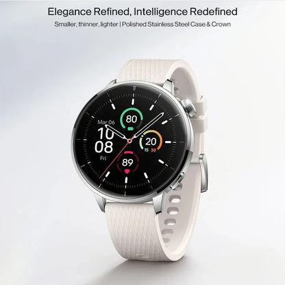 Version globale OnePlus Watch 3 Montre connectée 43mm AMOLED 1,32 pouces Autonomie jusqu'à 60h Wear OS by Google GPS NFC