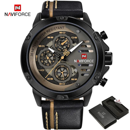Nouvelle Montre Homme NAVIFORCE Créative Sport Militaire Montre-Bracelet Homme d'Affaires Luxueuse Décontractée Relogio Masculino