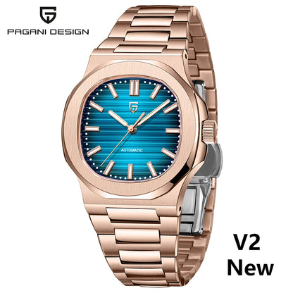 PAGANI DESIGN 2025 Nouvelles montres homme Montre automatique de luxe pour homme Mécanique 40MM Montre-bracelet Acier inoxydable Verre saphir AR