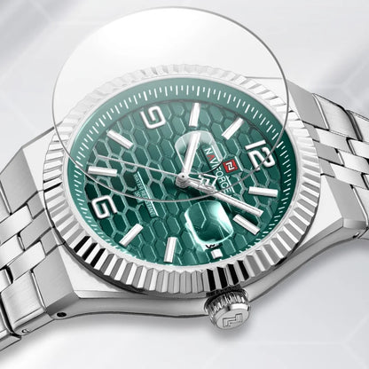 Montre à quartz NAVIFORCE NF9277 en acier inoxydable résistante à l'eau