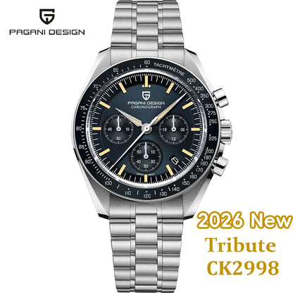 PAGANI DESIGN 2026 Nouvelles Montres Homme Montre de Luxe à Quartz Pour Homme Chronographe Rapide à Date Automatique Bracelet Saphir AR