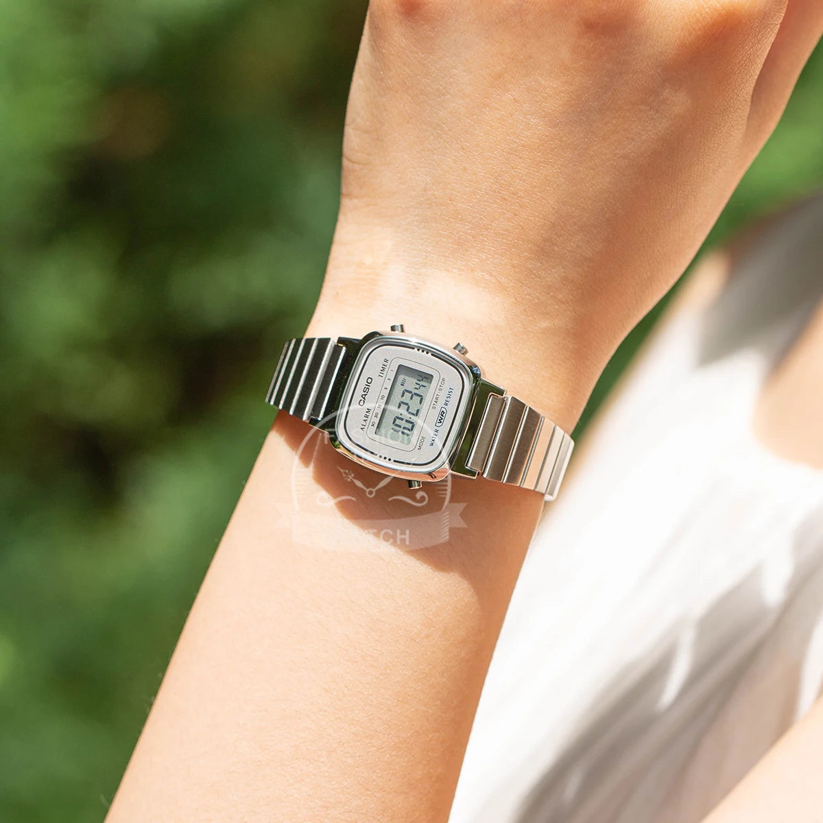Montre Casio argent montres femmes ensemble marque luxe Étanche numérique Sport montre femme relogio LA670WA-7D/1D