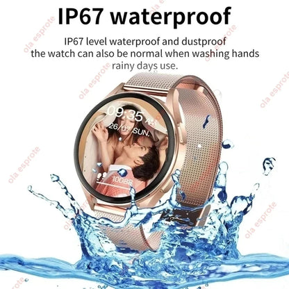 Montre Connectée Bluetooth Pro Appel 1,39 Pouces Cadrans Personnalisés Musique Sport Homme Femme Montre 6 Moniteur de Santé Smartwatch Pour Android IOS