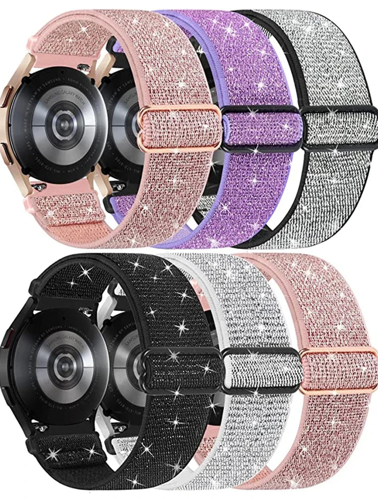 Bracelet brillant Pride pour Samsung Galaxy Watch 6 4-5 Pro-3-4 Classic-Active 2 Bracelet élastique pour Huawei Watch GT 2 GT2 20mm 22mm