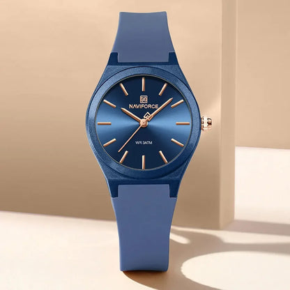 Montres NAVIFORCE NF5056 pour femmes, bracelet en silicone souple de haute qualité
