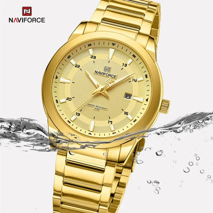Montres NAVIFORCE NF8029 Bracelet en acier inoxydable Décontracté Homme Quartz Sport