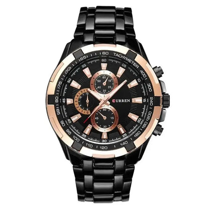CURREN 8023 Montre à Quartz Homme Étanche Sport Militaire Montres Hommes Affaires Acier Inoxydable Montre-bracelet Horloge Masculine reloj hombre