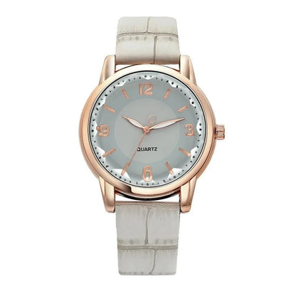 Montre à bracelet en cuir pour femme, verre polygonal, horloge de luxe, cadran créatif, mode, montre à quartz