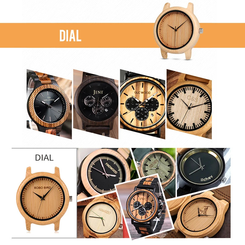 Custom Engraved Logo Fee for Bamboo Wood Watches & Boxes