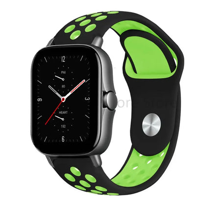 Silicone Strap For Amazfit GTS 4-3-2e Mini/GTR 4-3-Pro-2 47mm/GTR 2e/stratos 3 20mm/22mm Watch band sport Bracelet bip-U-S-lite