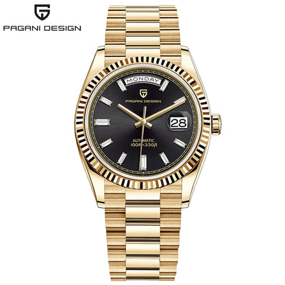 Montre-bracelet automatique de luxe pour homme PAGANI DESIGN 2026, marque de luxe, mouvement mécanique, verre saphir AR, calendrier