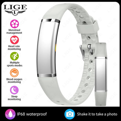 New Men Smart Bracelet Women Health Heart Rate Sleep Monitor Sport GPS Tracker Step Count Smart Band IP68 Waterproof Smartwatch