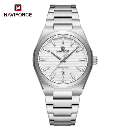 NAVIFORCE Montre de Luxe Homme Marque Militaire Sport Quartz Affichage Date Montre-Bracelet Décontractée Bracelet Acier Cadeau pour Homme