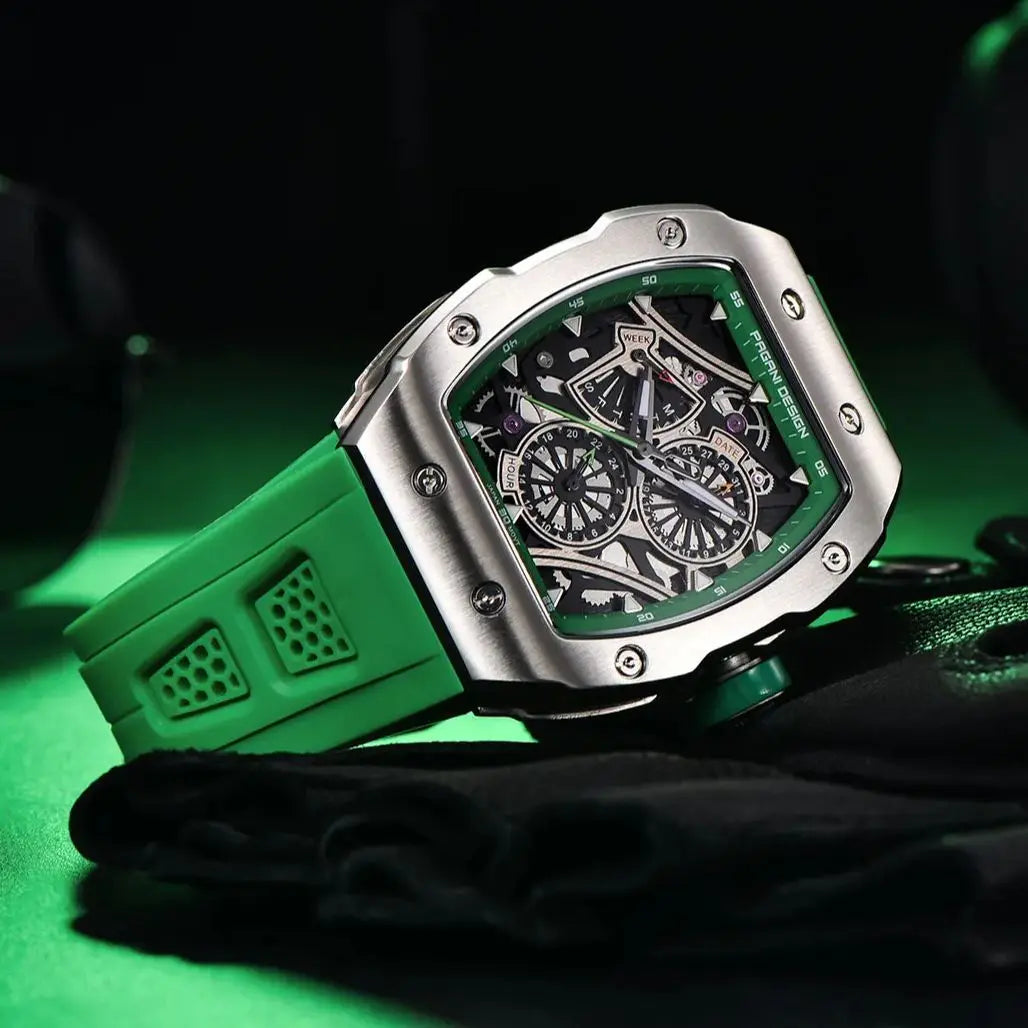 ChronoState Matrix X Square Skeleton Quartz Watch for Men