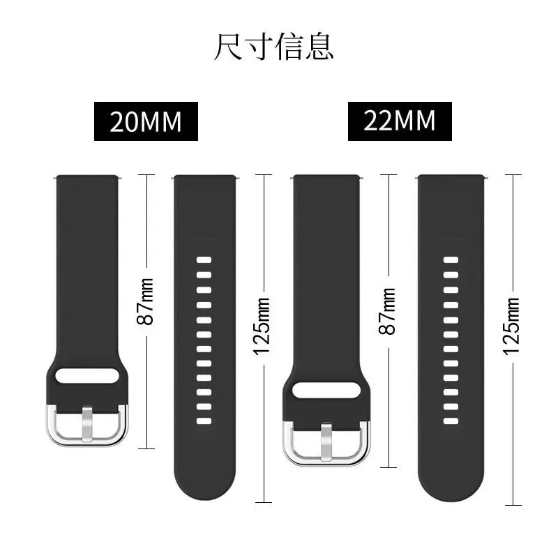 22mm Silicone Strap For Redmi Watch 5 lite Sport Band For Xiaomi Mi Watch 5 Active Accessories correa Bracelet smart Wristband