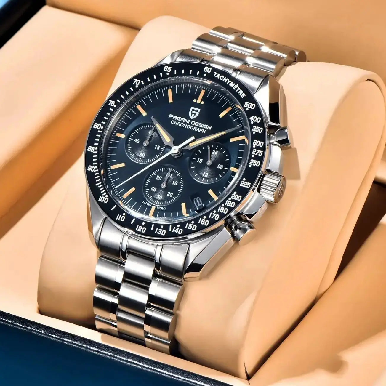 Montres à Quartz De Luxe Rétro PAGANI DESIGN 2026 Hommes Hommage CK2998 Moon Watch Chronographe Sport en Acier Inoxydable Pour Homme
