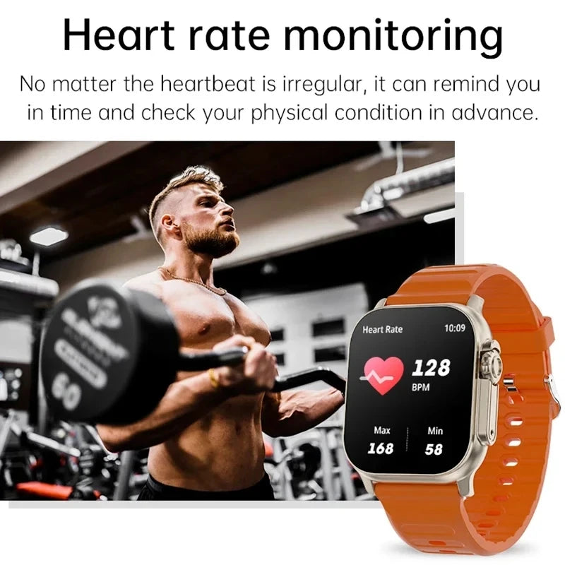 Montre connectée Originale T900 Ultra 2 49mm Homme Femme Appel Bluetooth Musique BT Jeu Chargement sans fil NFC Smartwatch Pour Android IOS