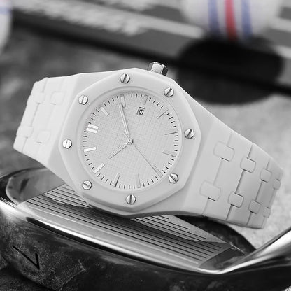 Top Brand Men Calendar Watch Luxury Business Quartz Watch Sports Plastic Watch Students Women Watches Reloj Hombre Dropshipping