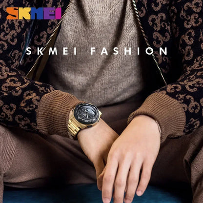 SKMEI 1370 Full Steel Business Watch Relogio Masculino
