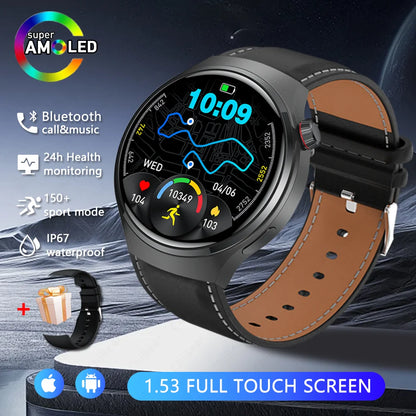 Nouvelle Montre Connectée Homme 2026 Watch 5 Pro Mise à Jour GPS NFC 360*360 AMOLED HD Appel Bluetooth Étanche Pour Android iOS