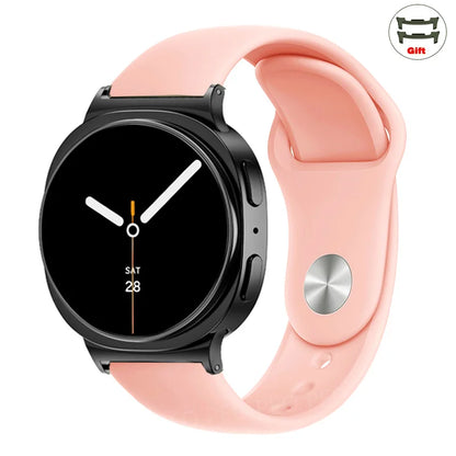 Sports Silicone Strap for Samsung Galaxy Watch 8 40mm 44mm Band No Gaps Correa Bracelet for Galaxy 8 Classic 46mm Accessories