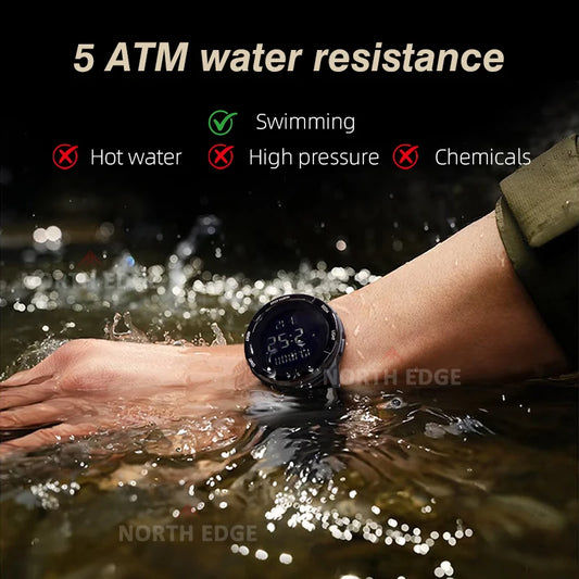 NORTH EDGE TERRAX digital outdoor watch with stopwatch and countdown timer