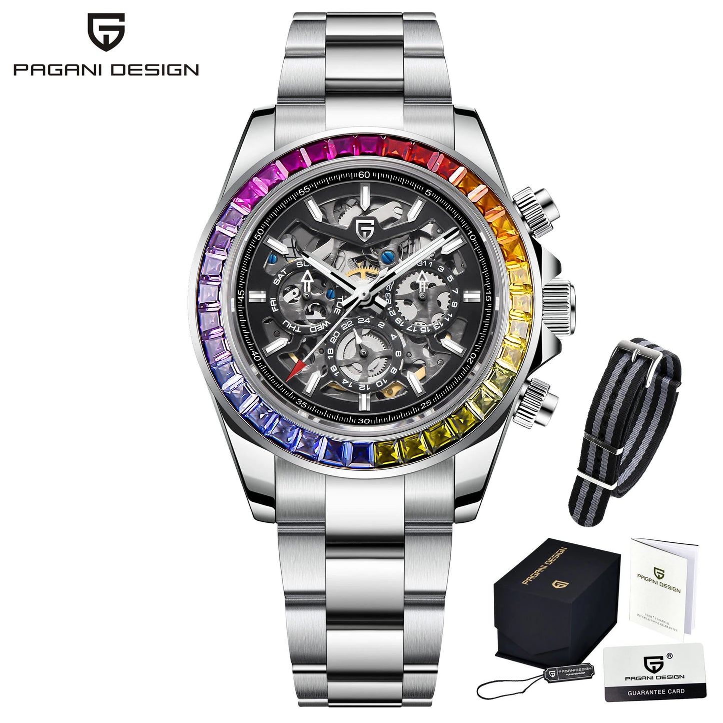 PAGANI DESIGN 2026 Nouvelle Montre Mécanique Automatique pour Homme en Acier Inoxydable Étanche 100m Montre de Luxe Décontractée pour Homme Reloj Hombre