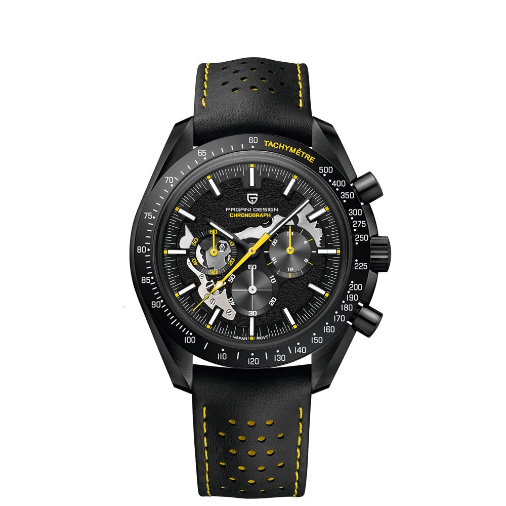 ChronoState Lunar Phantom Chronograph Quartz Watch for Men