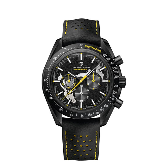 ChronoState Lunar Phantom Chronograph Quartz Watch for Men