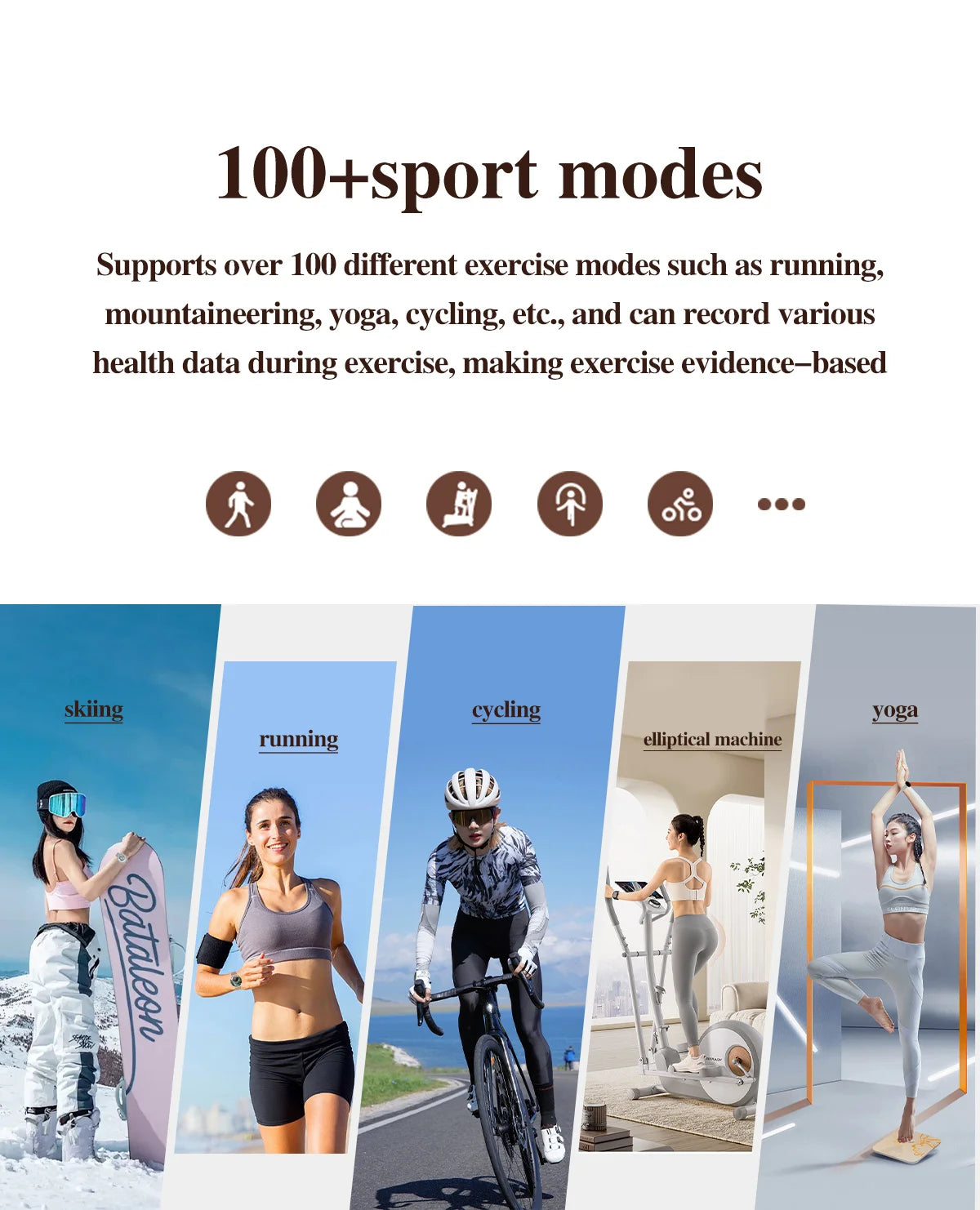 BL H06 Élégante et technologique, écran AMOLED de 1,32 pouce, interaction 3D, IP67, surveillance du sport et de la santé. Montre connectée pour femme