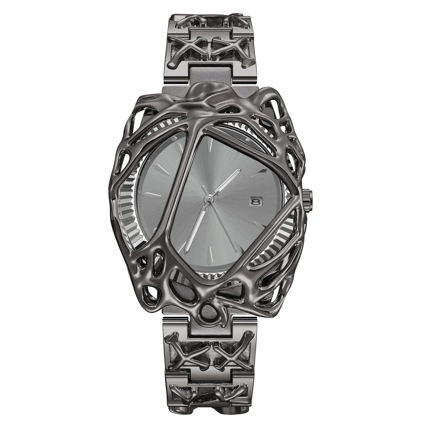Montres ins de niche avancées de forme spéciale pour montres américaines européennes Y2K rétro de style albâtre pour montres de vigne élégantes pour hommes et femmes