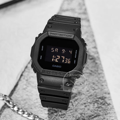Casio G-Shock DW-5600UBB-1 digital watch with rugged square case