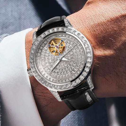 ChronoState Diamond Sovereign Tourbillon Mechanical Watch for Men