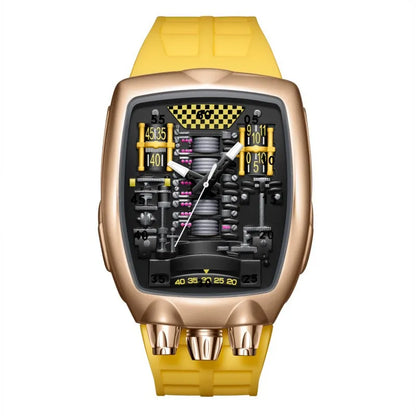Alien Y2k Transparent hollow design Quartz Watch Mens Special Creative unique case Shape Design Fashion Men Watch AAA Clock