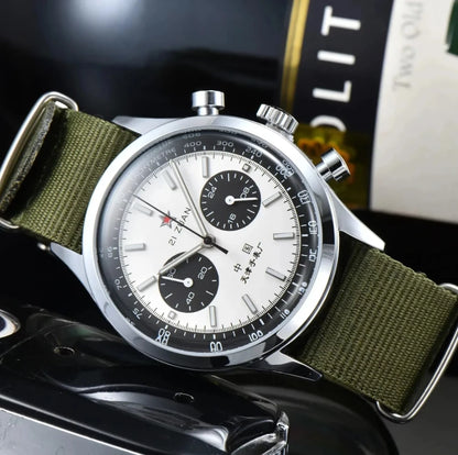 Montres homme 1963 montre automatique pilote 42mm étanche chronographe quartz rétro montre habillée vintage