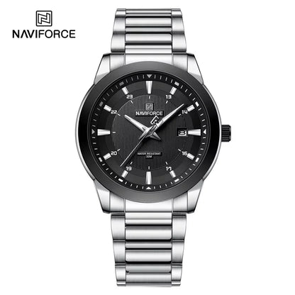 Montres NAVIFORCE NF8029 Bracelet en acier inoxydable Décontracté Homme Quartz Sport