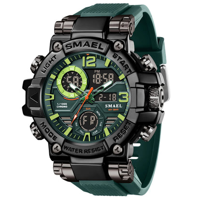 Montre de marque SMAEL 8110 étanche, Dropshipping, avec alarme et veilleuse, pour jeunes, style mode et affaires, mouvement à quartz, sport