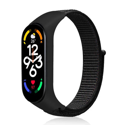 Nylon loop Mi band 4 5 6 Strap Replacement Soft Adjustable Wrist Watchband Pulsera correa For Xiaomi Mi band 3 4 5 6 7 Bracelet