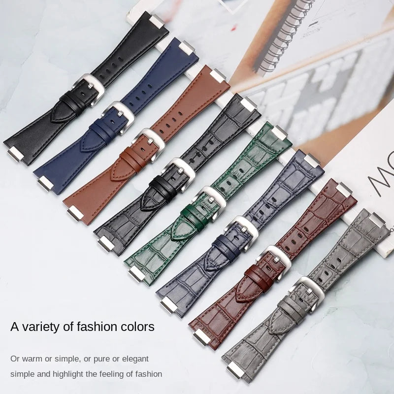 27 * 12mm 1853 PRX T137 watch strap for Tissot PRX men 40mm T137.407/T137.417 raised strap plain/bamboo/lychee pattern watchband