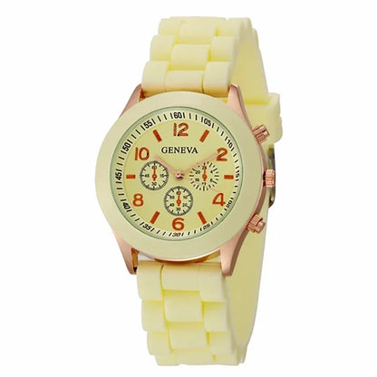 Women Watches 2025 New Fashion Luxury Brand Women's Watch Silicone Strap Quartz Wrist Watch For Female Relogio Feminino Zegarki