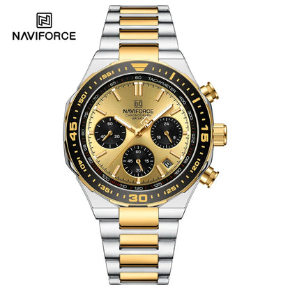 NAVIFORCE NF8049 Stainless Steel Big Face Chronograph